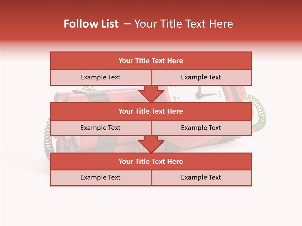 Alarm Danger White PowerPoint Template