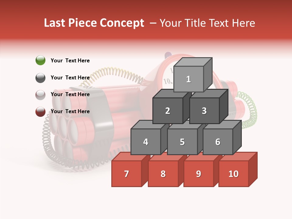 Alarm Danger White PowerPoint Template