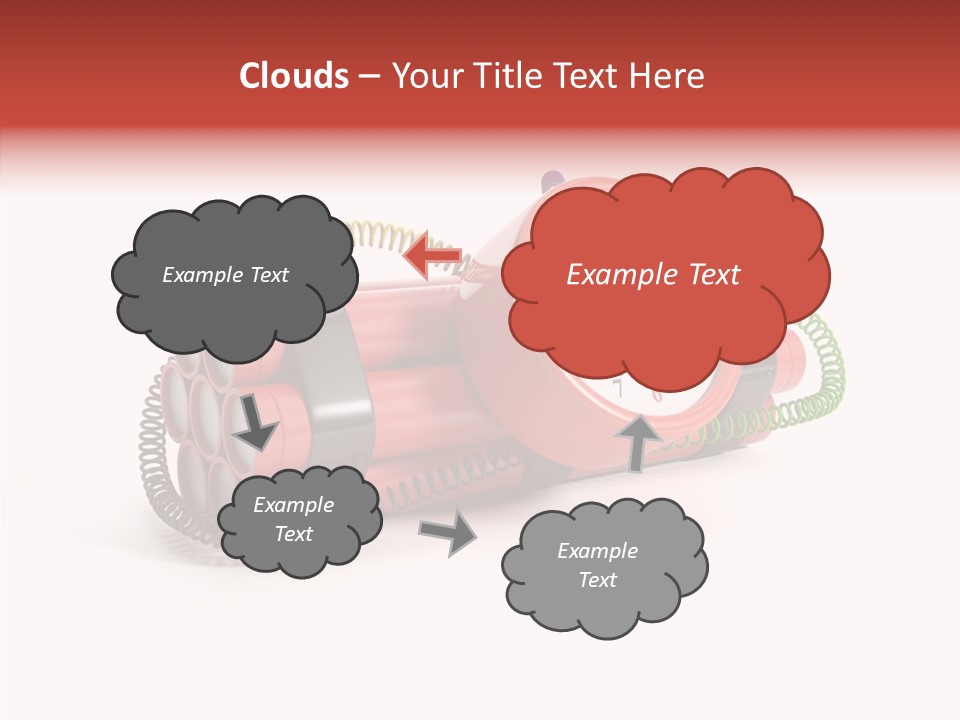 Alarm Danger White PowerPoint Template