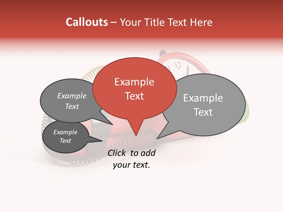 Alarm Danger White PowerPoint Template