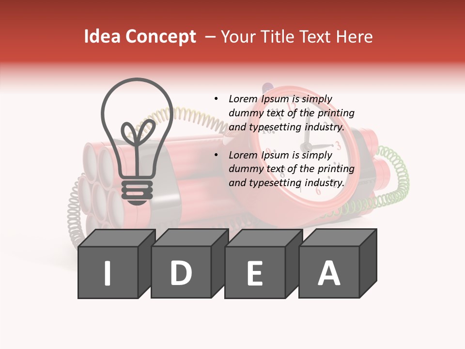 Alarm Danger White PowerPoint Template