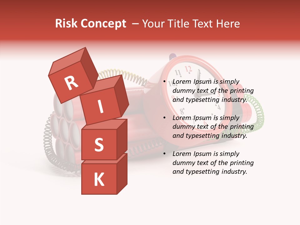 Alarm Danger White PowerPoint Template