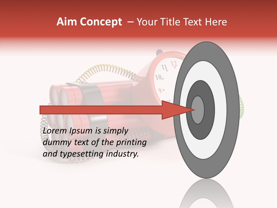 Alarm Danger White PowerPoint Template