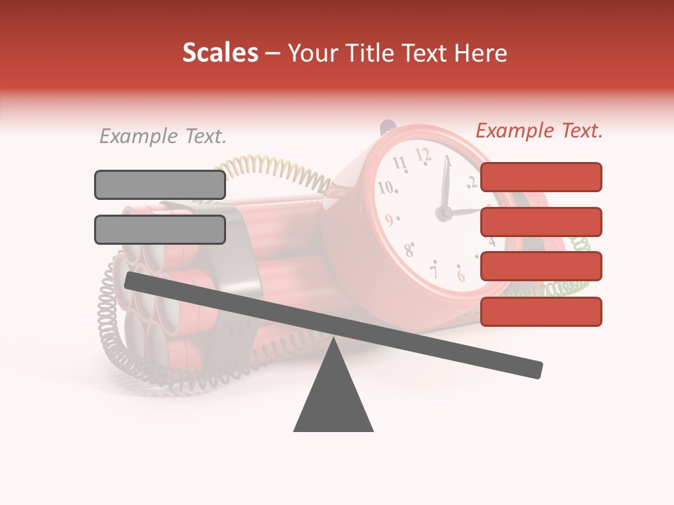 Alarm Danger White PowerPoint Template