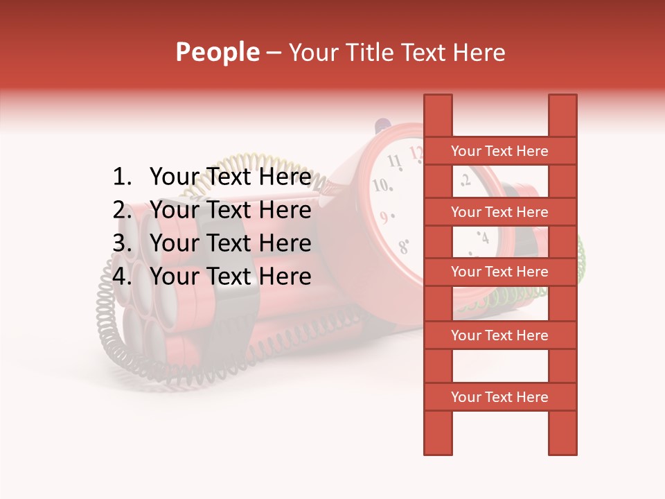 Alarm Danger White PowerPoint Template