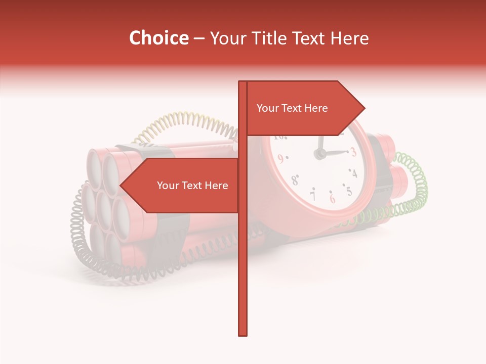 Alarm Danger White PowerPoint Template