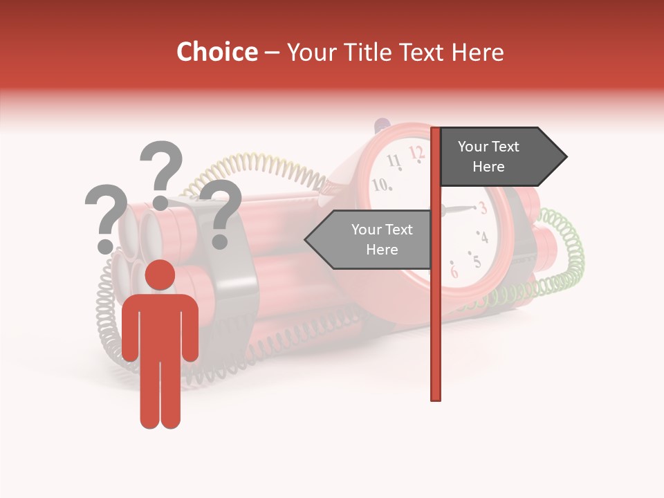 Alarm Danger White PowerPoint Template