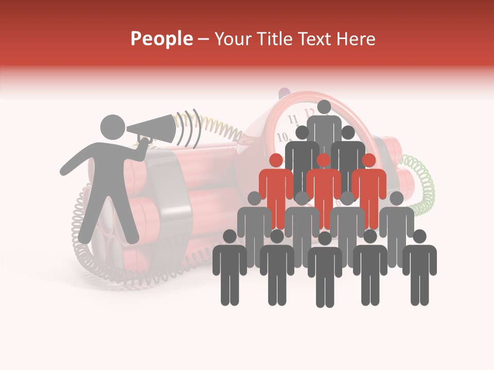 Alarm Danger White PowerPoint Template