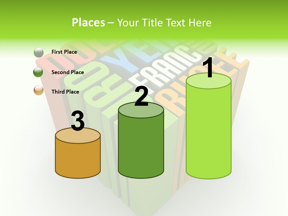 Abstract Alphabet White PowerPoint Template