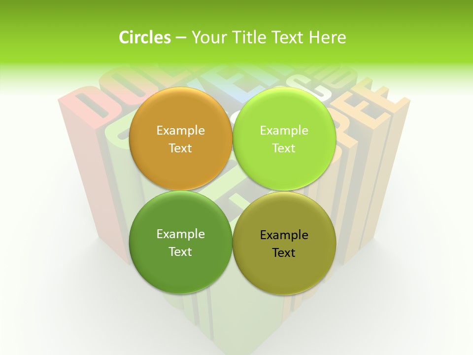 Abstract Alphabet White PowerPoint Template