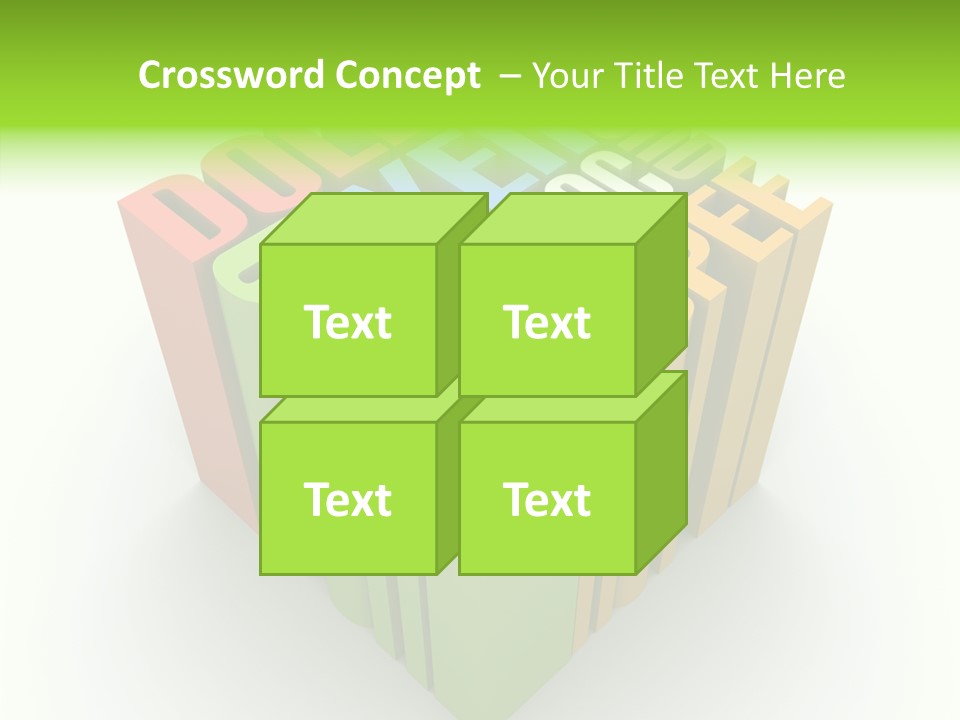 Abstract Alphabet White PowerPoint Template