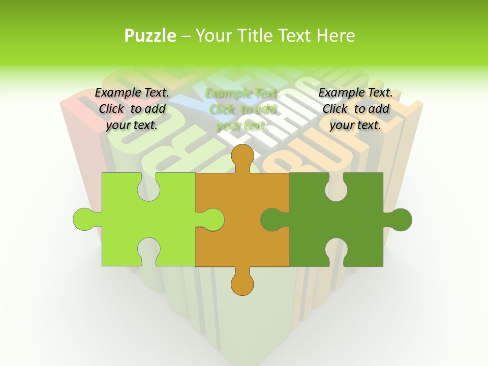 Abstract Alphabet White PowerPoint Template