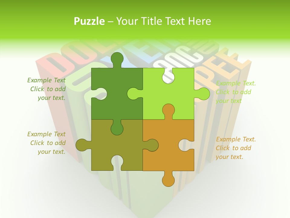 Abstract Alphabet White PowerPoint Template