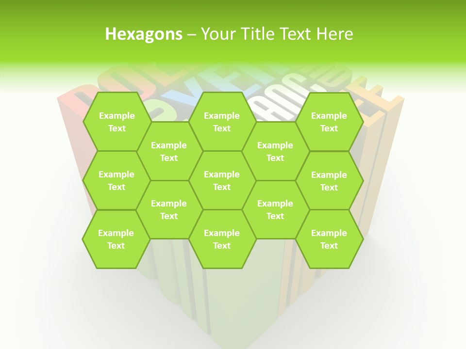 Abstract Alphabet White PowerPoint Template