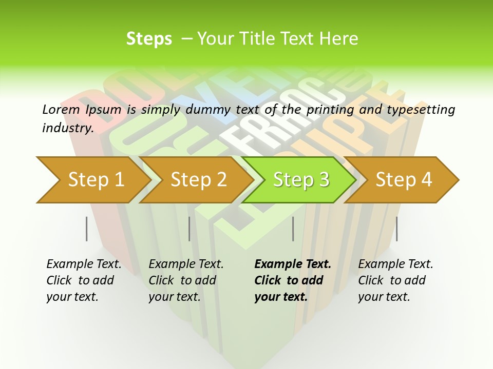 Abstract Alphabet White PowerPoint Template
