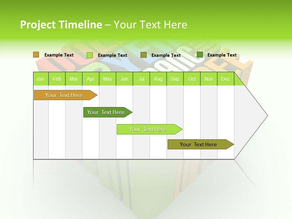 Abstract Alphabet White PowerPoint Template