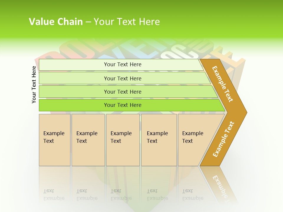 Abstract Alphabet White PowerPoint Template