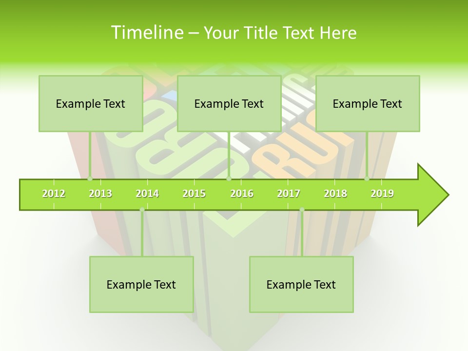 Abstract Alphabet White PowerPoint Template