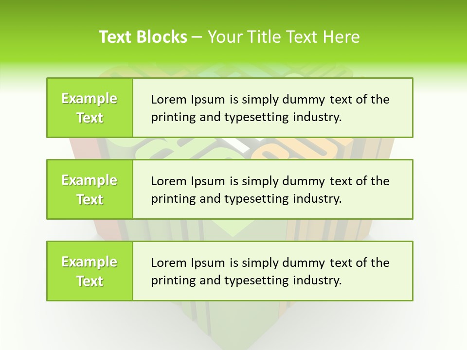 Abstract Alphabet White PowerPoint Template