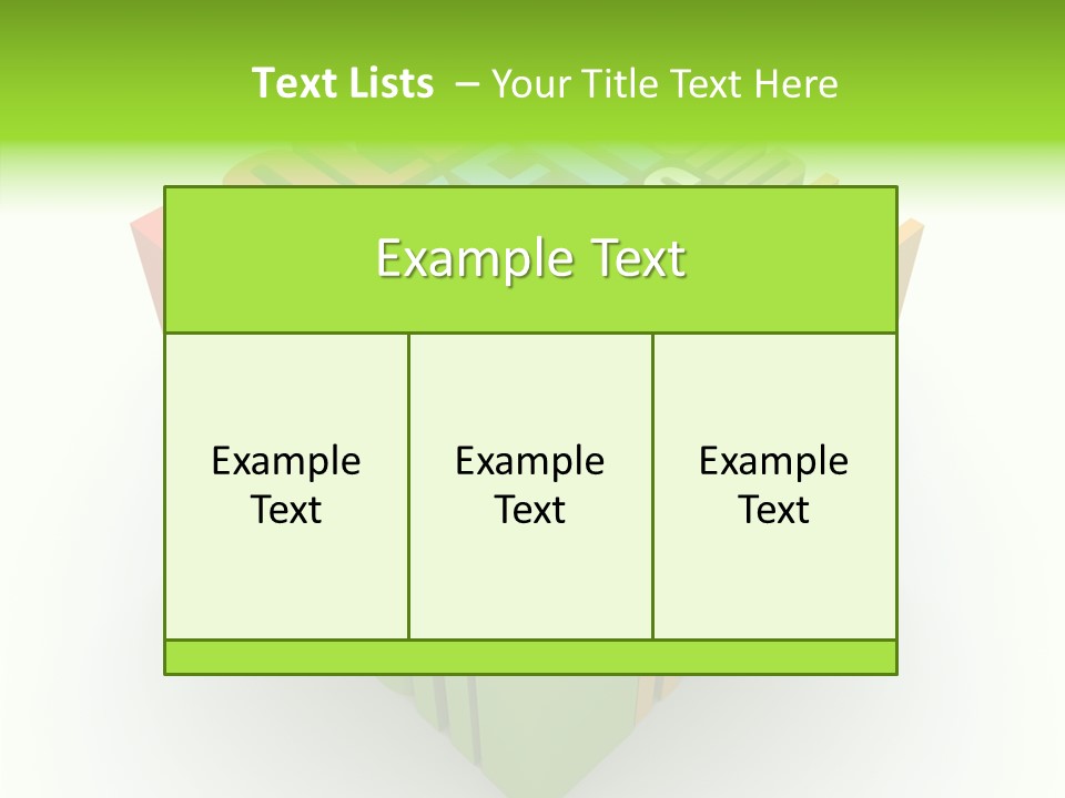 Abstract Alphabet White PowerPoint Template