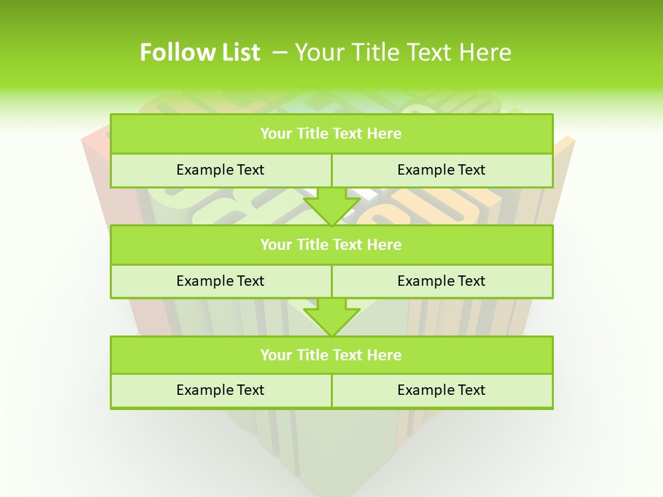 Abstract Alphabet White PowerPoint Template