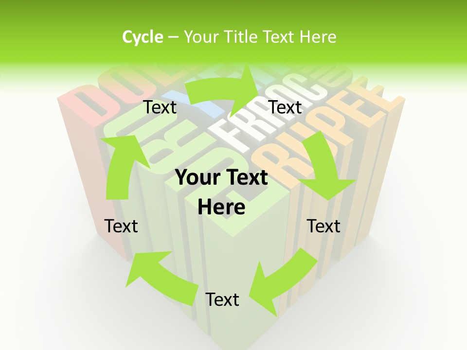 Abstract Alphabet White PowerPoint Template