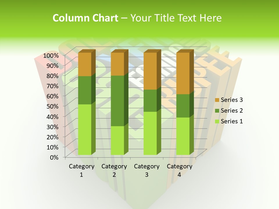 Abstract Alphabet White PowerPoint Template