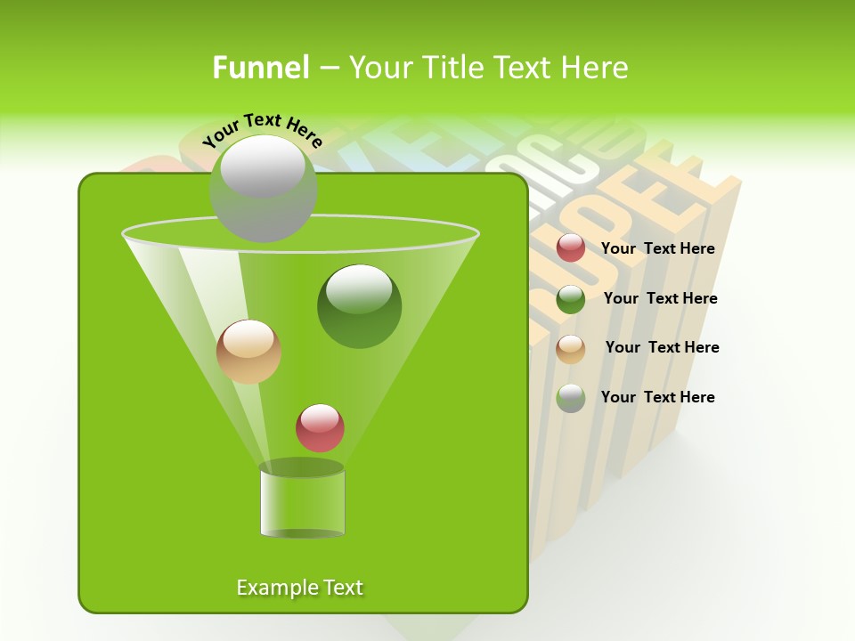 Abstract Alphabet White PowerPoint Template
