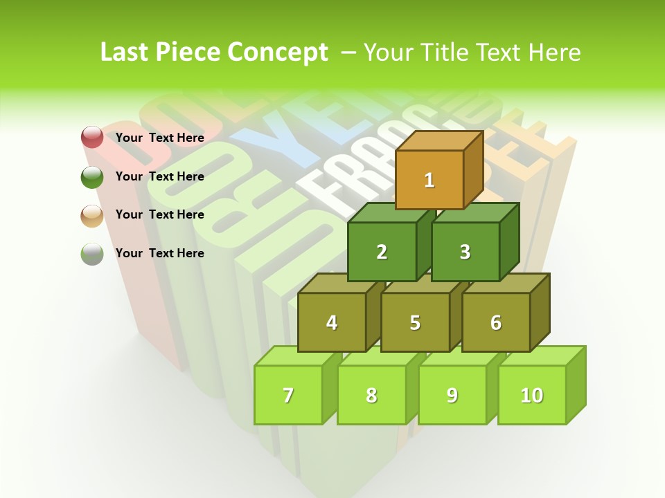 Abstract Alphabet White PowerPoint Template