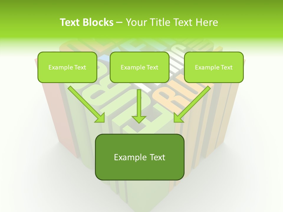 Abstract Alphabet White PowerPoint Template