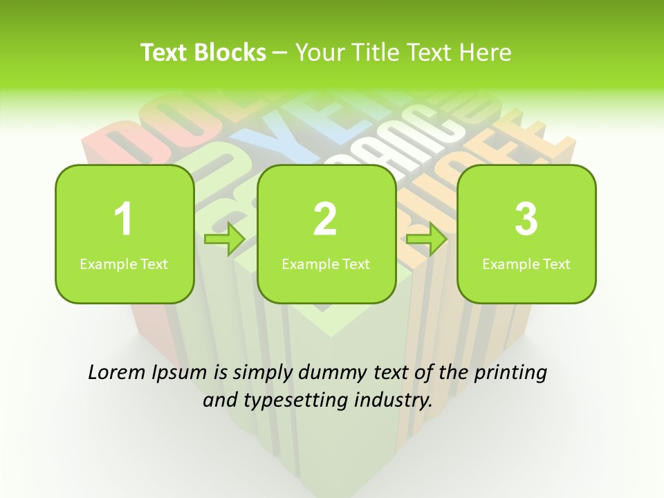 Abstract Alphabet White PowerPoint Template
