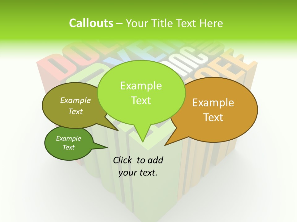 Abstract Alphabet White PowerPoint Template