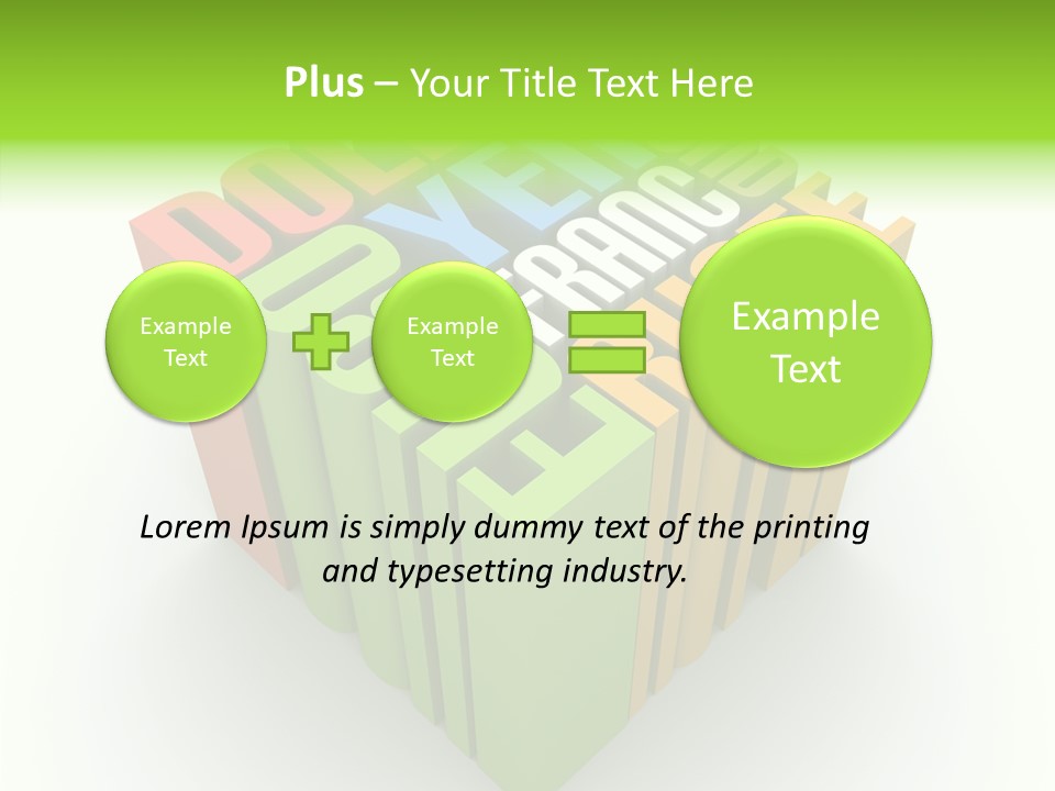 Abstract Alphabet White PowerPoint Template