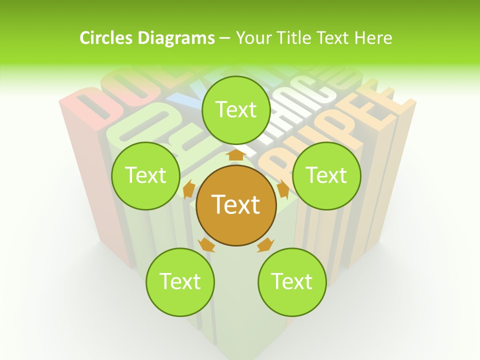 Abstract Alphabet White PowerPoint Template