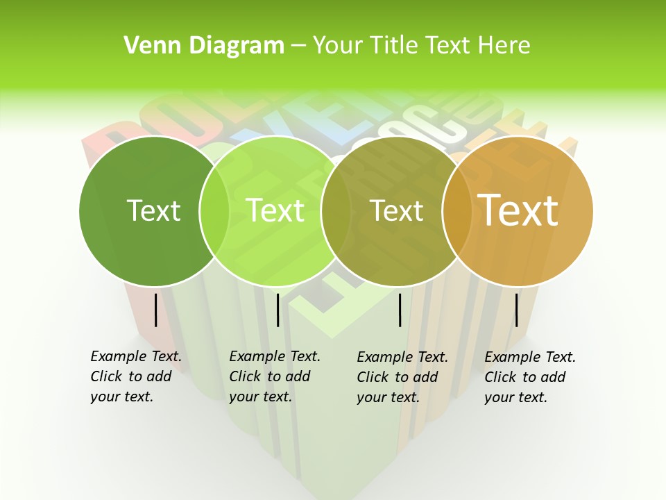 Abstract Alphabet White PowerPoint Template