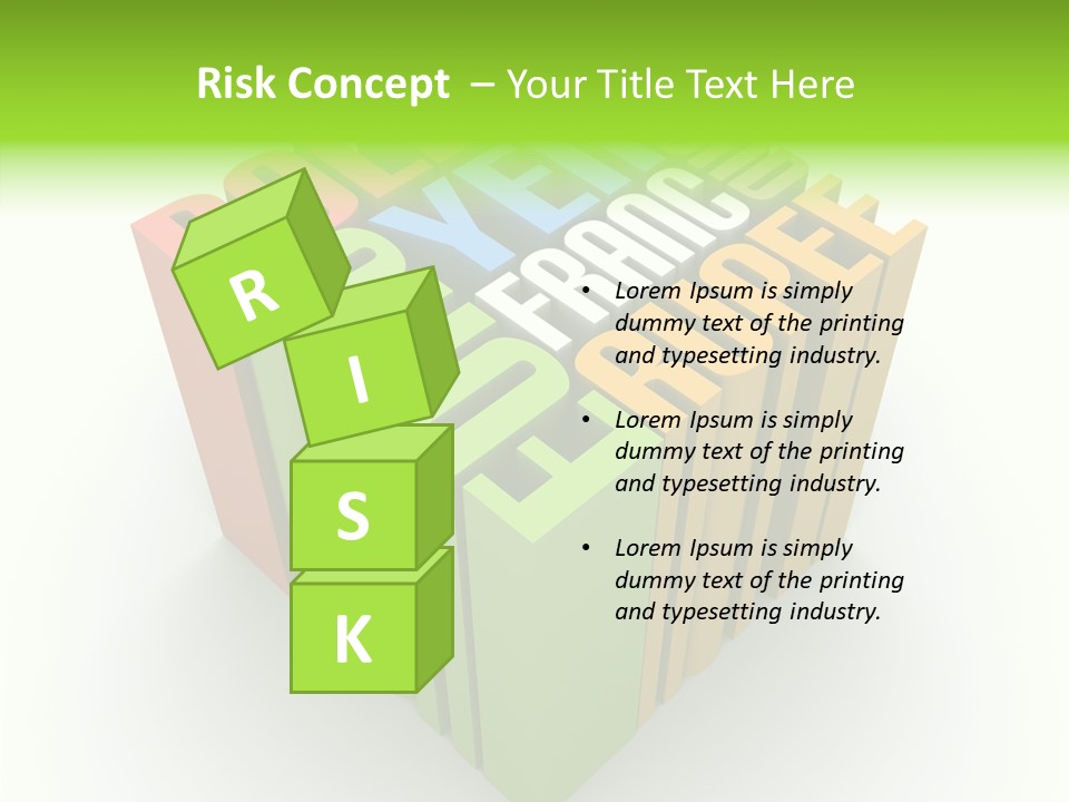 Abstract Alphabet White PowerPoint Template