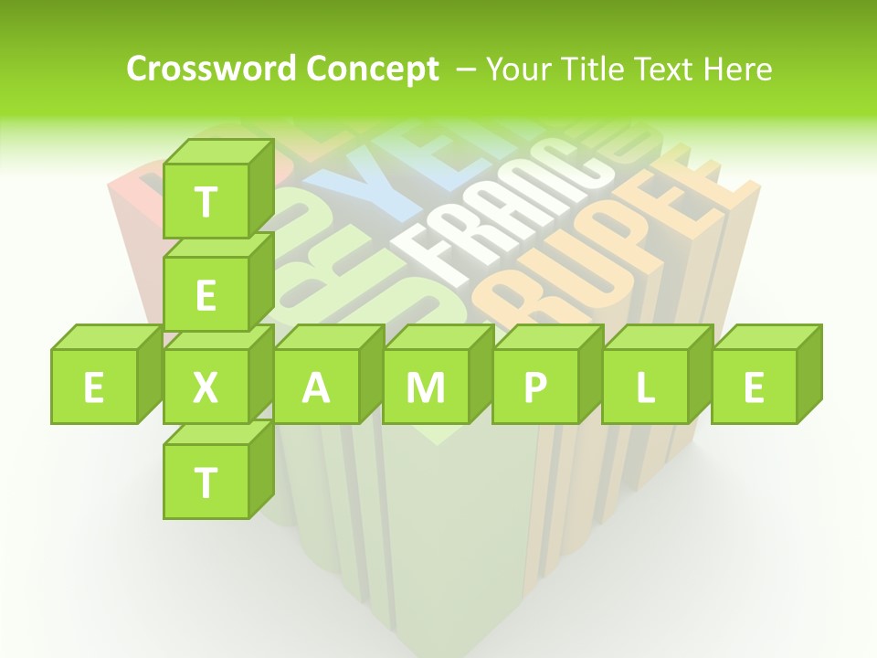 Abstract Alphabet White PowerPoint Template