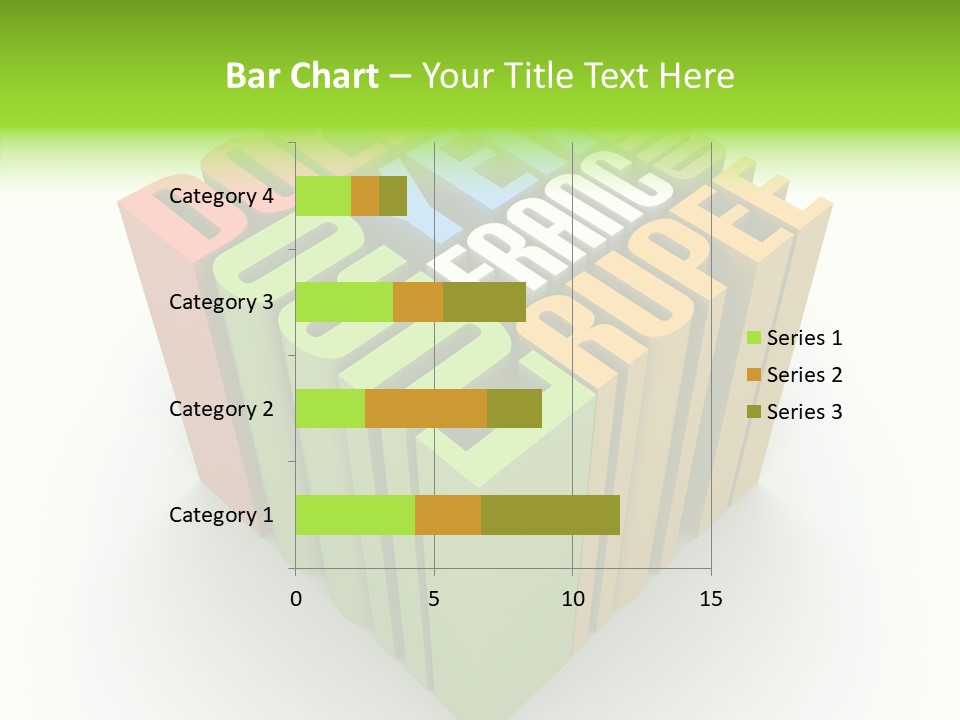 Abstract Alphabet White PowerPoint Template