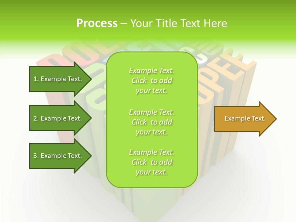 Abstract Alphabet White PowerPoint Template