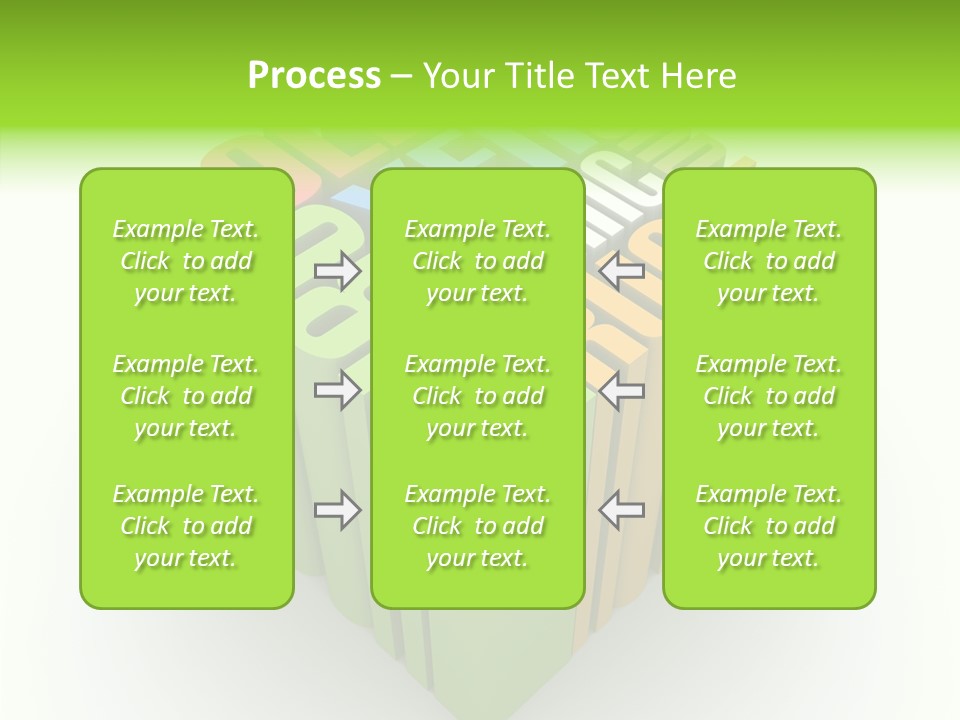 Abstract Alphabet White PowerPoint Template