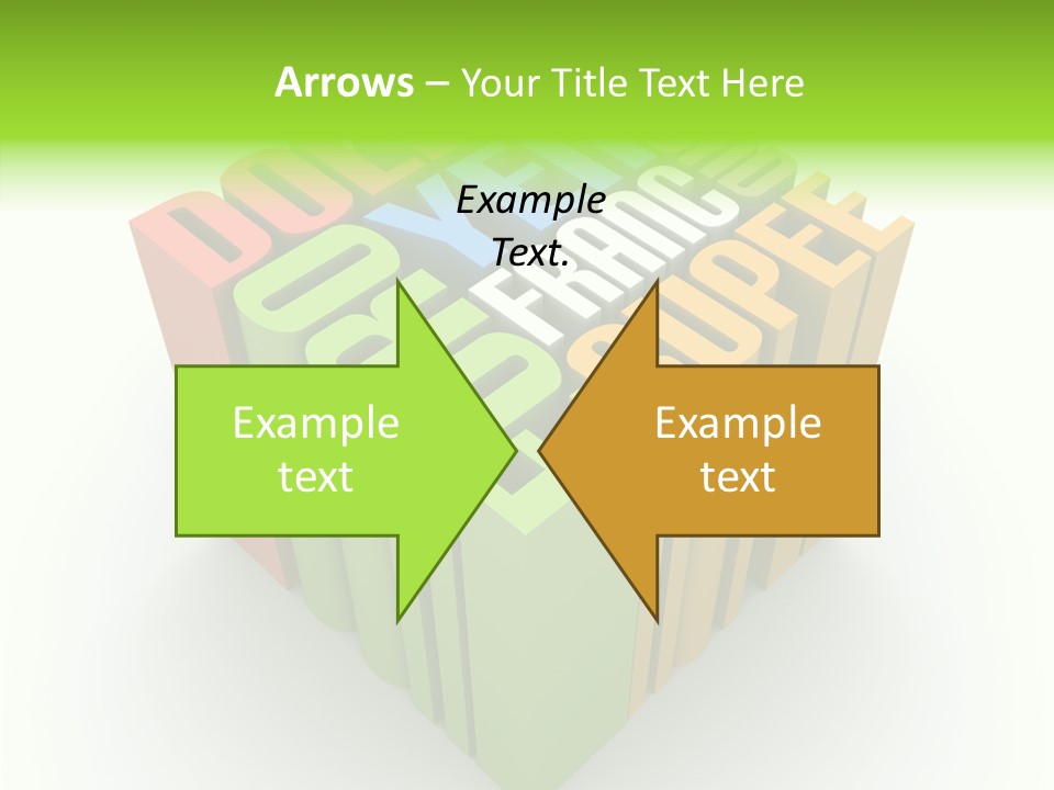 Abstract Alphabet White PowerPoint Template