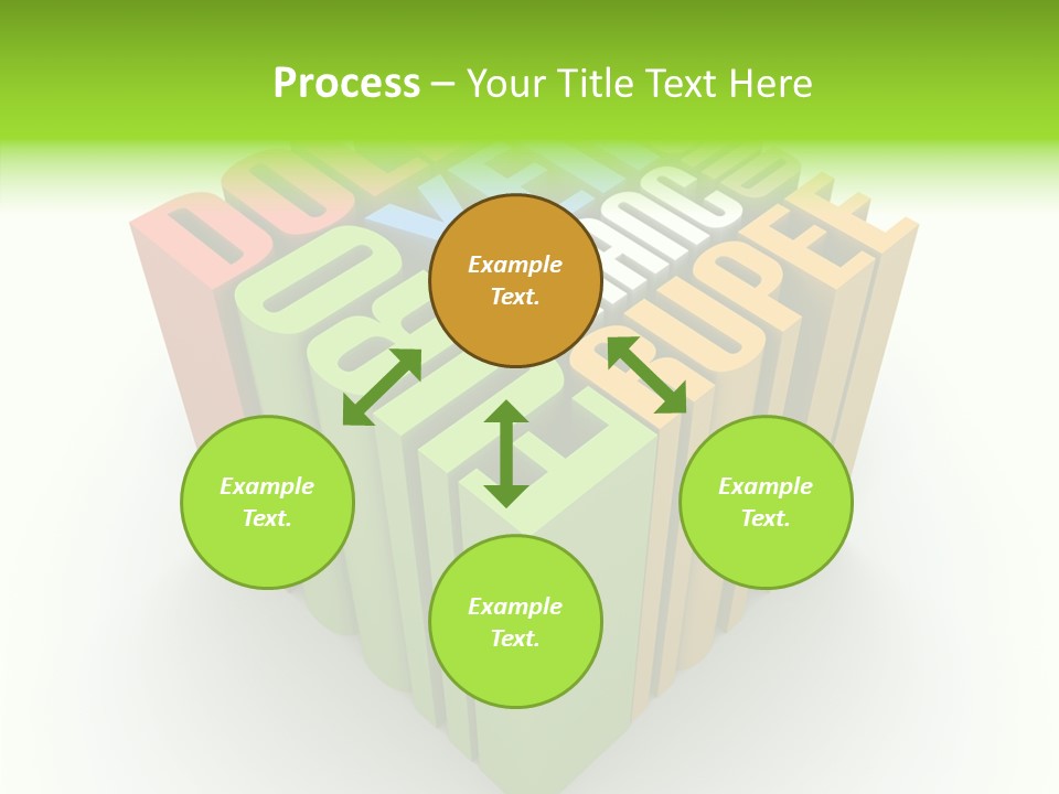 Abstract Alphabet White PowerPoint Template