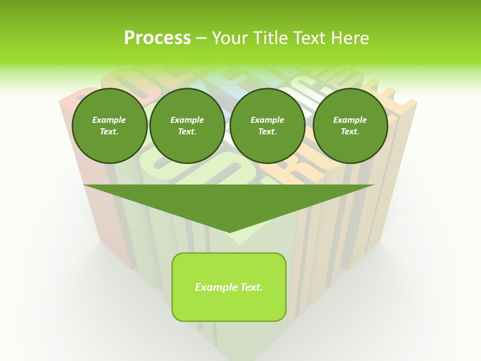 Abstract Alphabet White PowerPoint Template