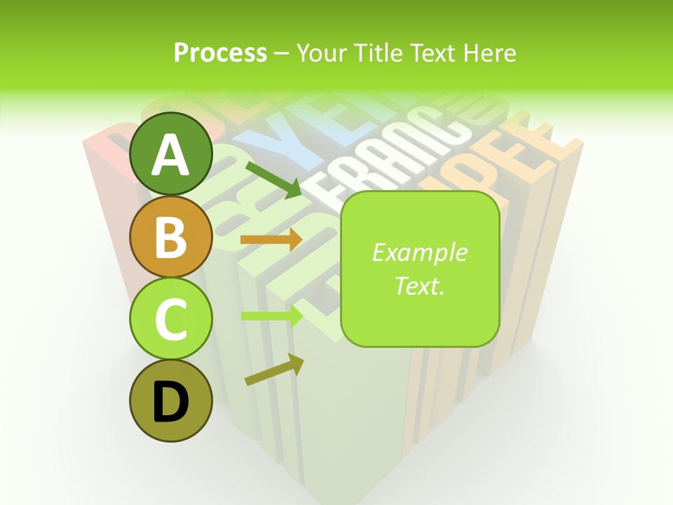 Abstract Alphabet White PowerPoint Template