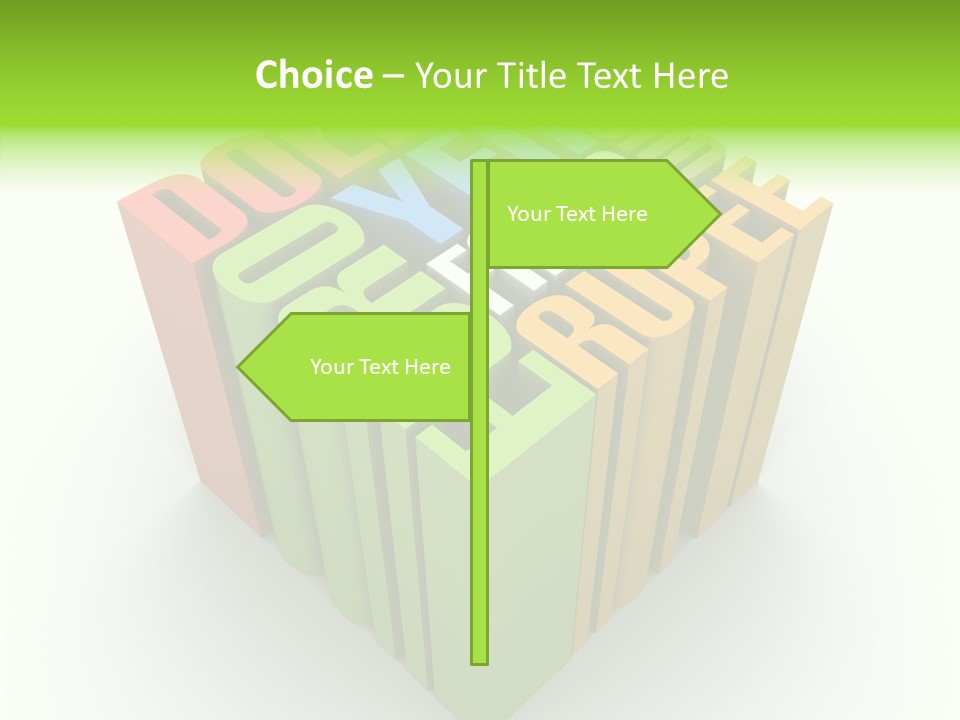 Abstract Alphabet White PowerPoint Template