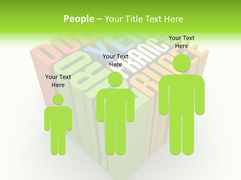 Abstract Alphabet White PowerPoint Template