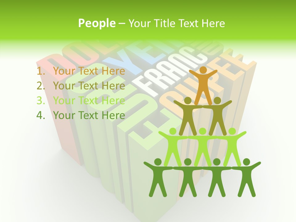 Abstract Alphabet White PowerPoint Template