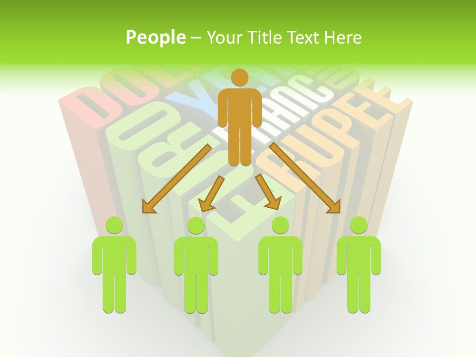 Abstract Alphabet White PowerPoint Template