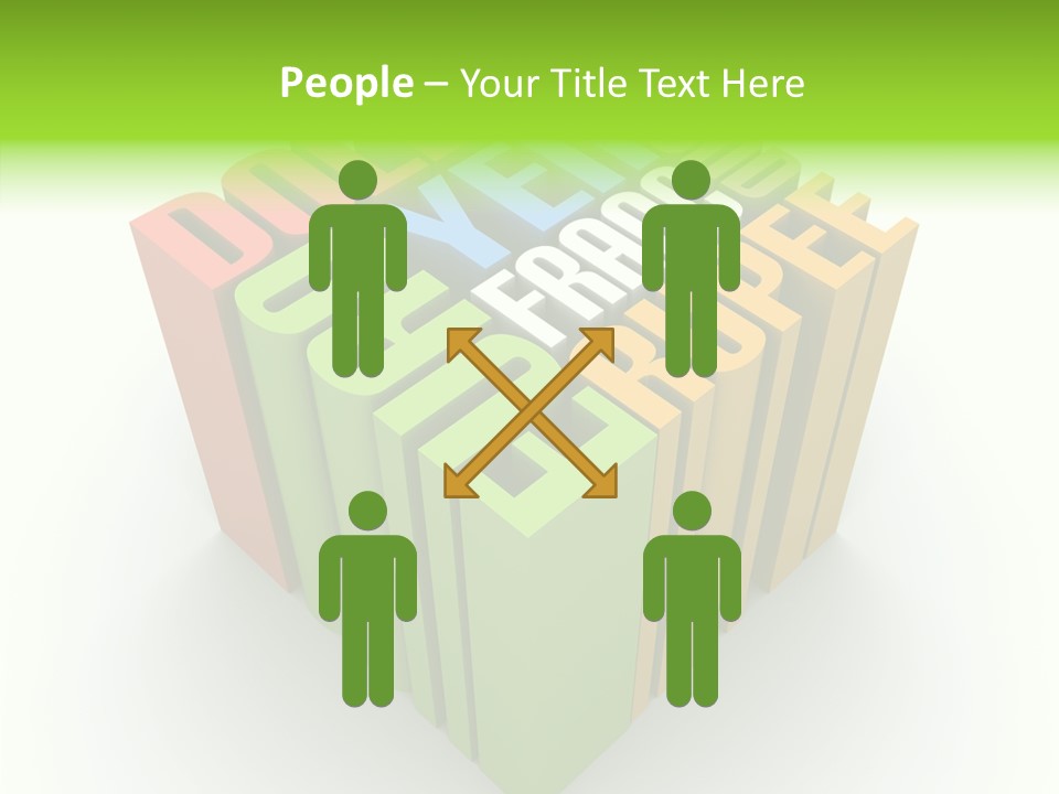 Abstract Alphabet White PowerPoint Template