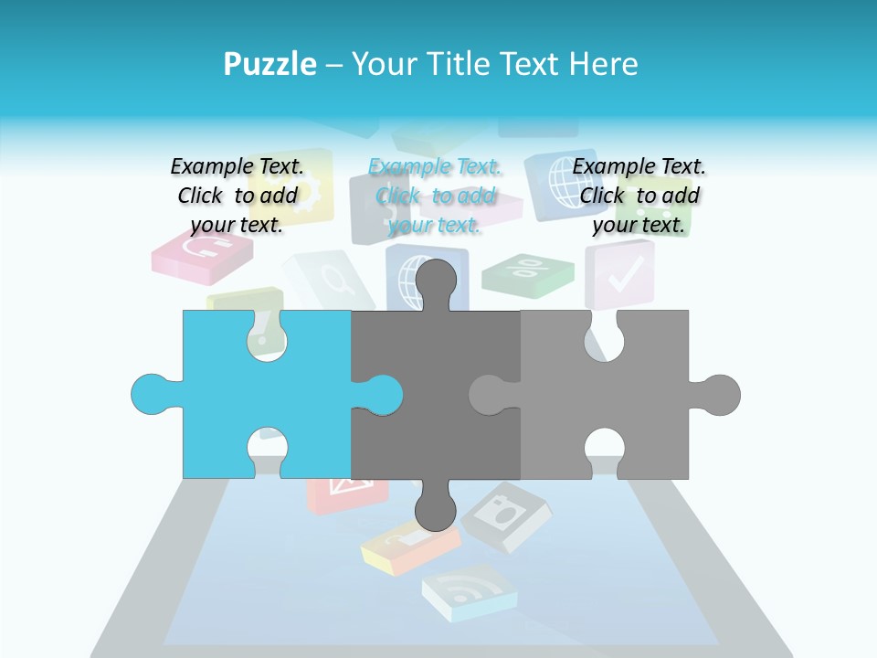 Downloading App Computer PowerPoint Template